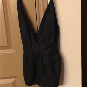 Free people black linen top